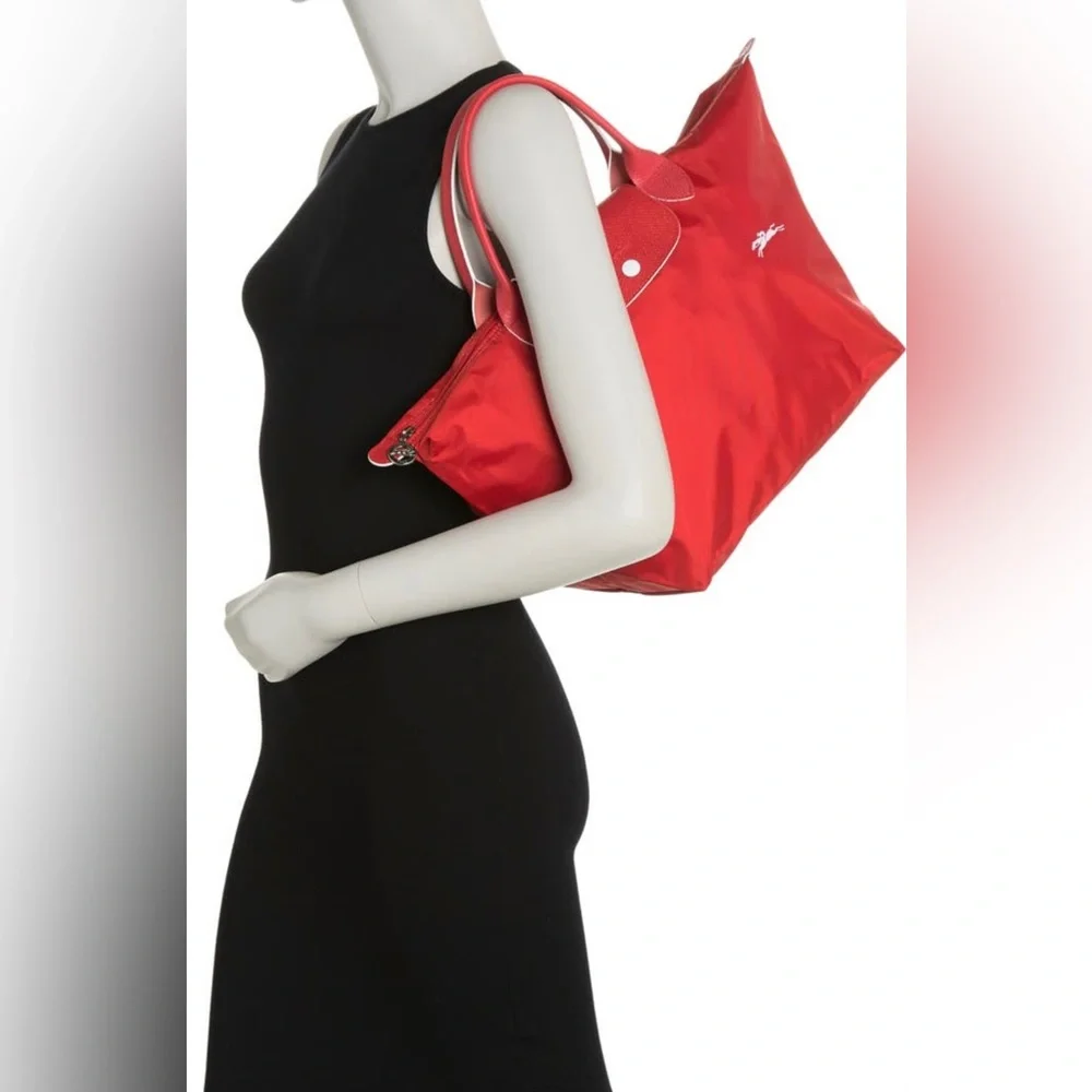 Longchamp Le Pliage Club Top Handle Bag (Vermillion) - Picture 2 of 9